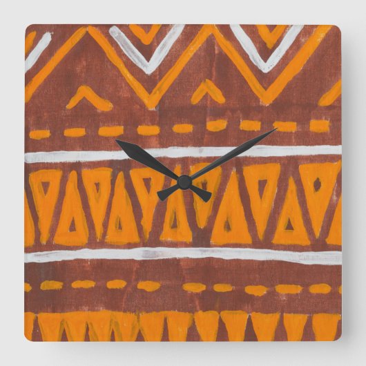 Horloge Carrée Africa (Recto)