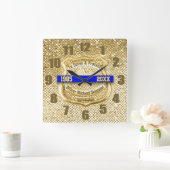 Horloge Carrée Agent de police (Maison)