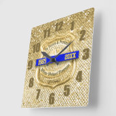 Horloge Carrée Agent de police (Angle)