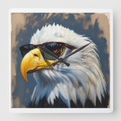 Horloge Carrée Aigle (Recto)