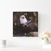 Horloge Carrée Aigle de Bald (Maison)