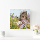 HORLOGE CARRÉE AJOUTER VOTRE PROPRE PHOTO (Maison)