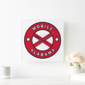 Horloge Carrée Alabama mobile (Maison)