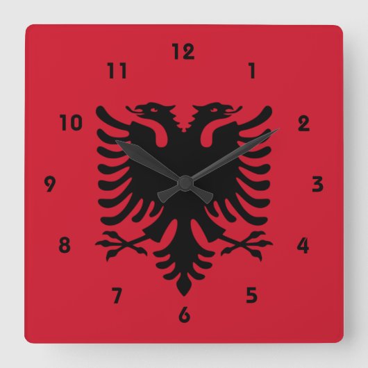 Horloge Carrée albanie (Recto)