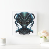 Horloge Carrée "Alien 30" (Maison)