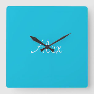 Horloge Carrée Allant Aqua
