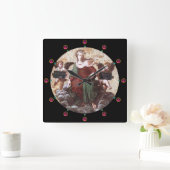 HORLOGE CARRÉE ALLÉGATION DE LA THÉOLOGIE (Maison)