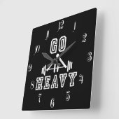 Horloge Carrée Aller lourd (Angle)