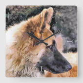 HORLOGE CARRÉE ALMAN SHEPHERD (Recto)