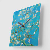 Horloge Carrée Almond Blossom, Vincent van Gogh (Angle)