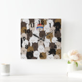 Horloge Carrée Alpacas Wall Clock (Maison)