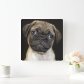 Horloge Carrée Amazing Little Pug Puppy (Maison)
