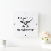 Horloge Carrée Ambidexeux. (Maison)