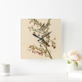 Horloge Carrée American Tree Sparrow, les oiseaux d'Amérique d'Au (Maison)