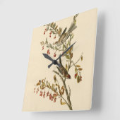 Horloge Carrée American Tree Sparrow, les oiseaux d'Amérique d'Au (Angle)