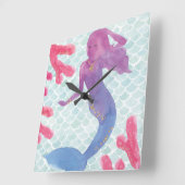 Horloge Carrée Amis de la mère I (Angle)