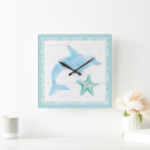 Horloge Carrée Amis de Mermaid VIII (Maison)