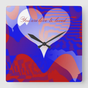 Horloge Carrée Amour_