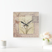 Horloge Carrée Amour (Maison)