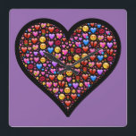 Horloge Carrée Amour Emoji Customisé<br><div class="desc">www.leahg.me... ... ... ... ... ... ... ... ... ... ... ... ... ... ... En vedette ici est l'un des nombreux modèles tendance qui convient aux besoins de mode de 2016 et 2017. Visitez notre magasin www.zazzle.com/trending2016* pour voir toute la gamme de vêtements de mode tendance, d'objets de décoration...</div>