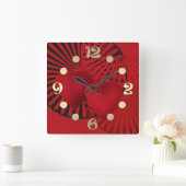 Horloge Carrée Amour, Mariage (Maison)