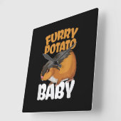 Horloge Carrée Amusant Hamster Animal Animaux De Compagnie Avec P (Angle)