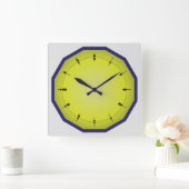 Horloge Carrée Amusant style Abacus 12 côtés (Maison)