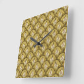 Horloge Carrée Ananas (Angle)