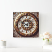 Horloge Carrée Ancien Arrière - plan de l'art égyptien (Maison)