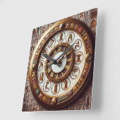 Horloge Carrée Ancien Arrière - plan de l'art égyptien (Angle)