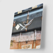 HORLOGE CARRÉE ANCIENNE ANGLETERRE (Angle)