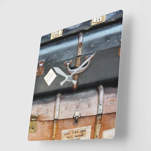 HORLOGE CARRÉE ANCIENNE ANGLETERRE (Angle)