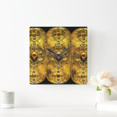 HORLOGE CARRÉE ANCIENNE BOUILLE DE GUERRE CELTIQUE AVEC DES GEMST (Maison)