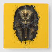 Horloge Carrée Ancient Malice Egyptian Pharaoh Black (Recto)