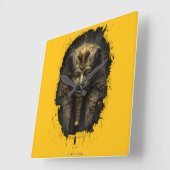 Horloge Carrée Ancient Malice Egyptian Pharaoh Black (Angle)