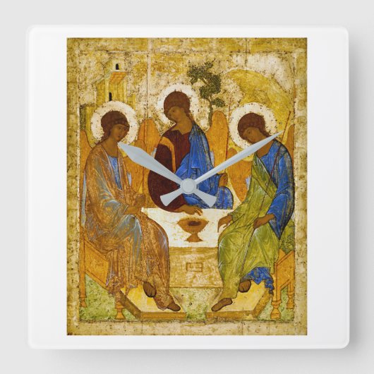 Horloge Carrée Andrey Rublev , “ Holy Trinity ” (Recto)
