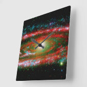 Horloge Carrée Andromeda Gallaxy (Angle)