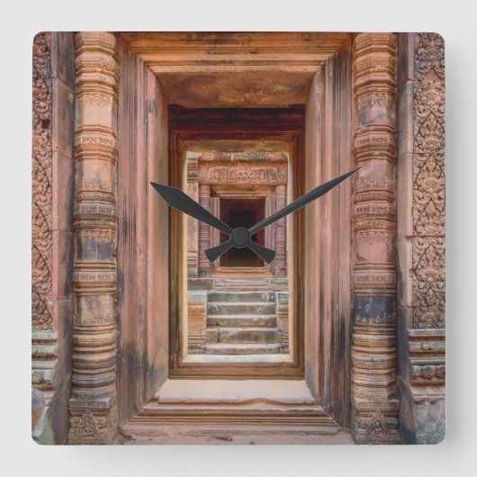 Horloge Carrée Angkor Vat Entryway, Cambodge (Recto)