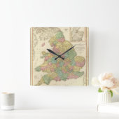 Horloge Carrée Angleterre, pays de Galles, Scotland. (Maison)