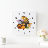 Horloge Carrée Animal Collection Wall Clock (Maison)