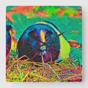 Horloge Carrée AnimalColor_Guineapig_002