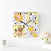 Horloge Carrée Animals (Maison)