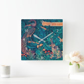 Horloge Carrée Animals dans The Forest, William Morris (Maison)