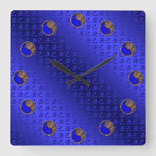 Horloge Carrée Année du Bœuf de Terre