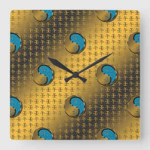 Horloge Carrée Année du Rat d'Eau