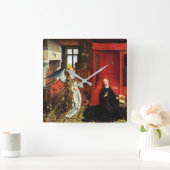 Horloge Carrée ANNONCIATION ANGEL Archange Gabriel et Vierge (Maison)