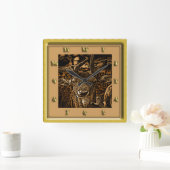 Horloge Carrée Antelope Deer (Maison)