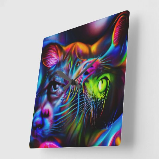 Horloge Carrée Anthrophobie (Angle)