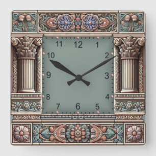 Horloge Carrée Antique