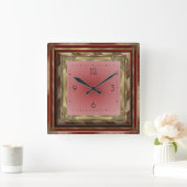 Horloge Carrée Antique (Maison)